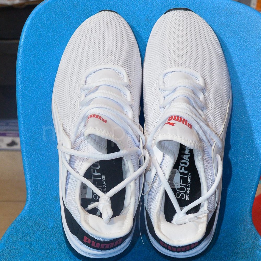 Brand new PUMA Men's Electron Street Shoe in white - Picture 3 of 7